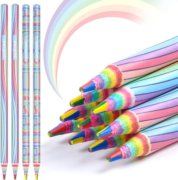 ECOTREE Teacher Appreciation Gifts, Colored Pencils, Rainbow Colored Pencils for Coloring Books, ... | Amazon (US)