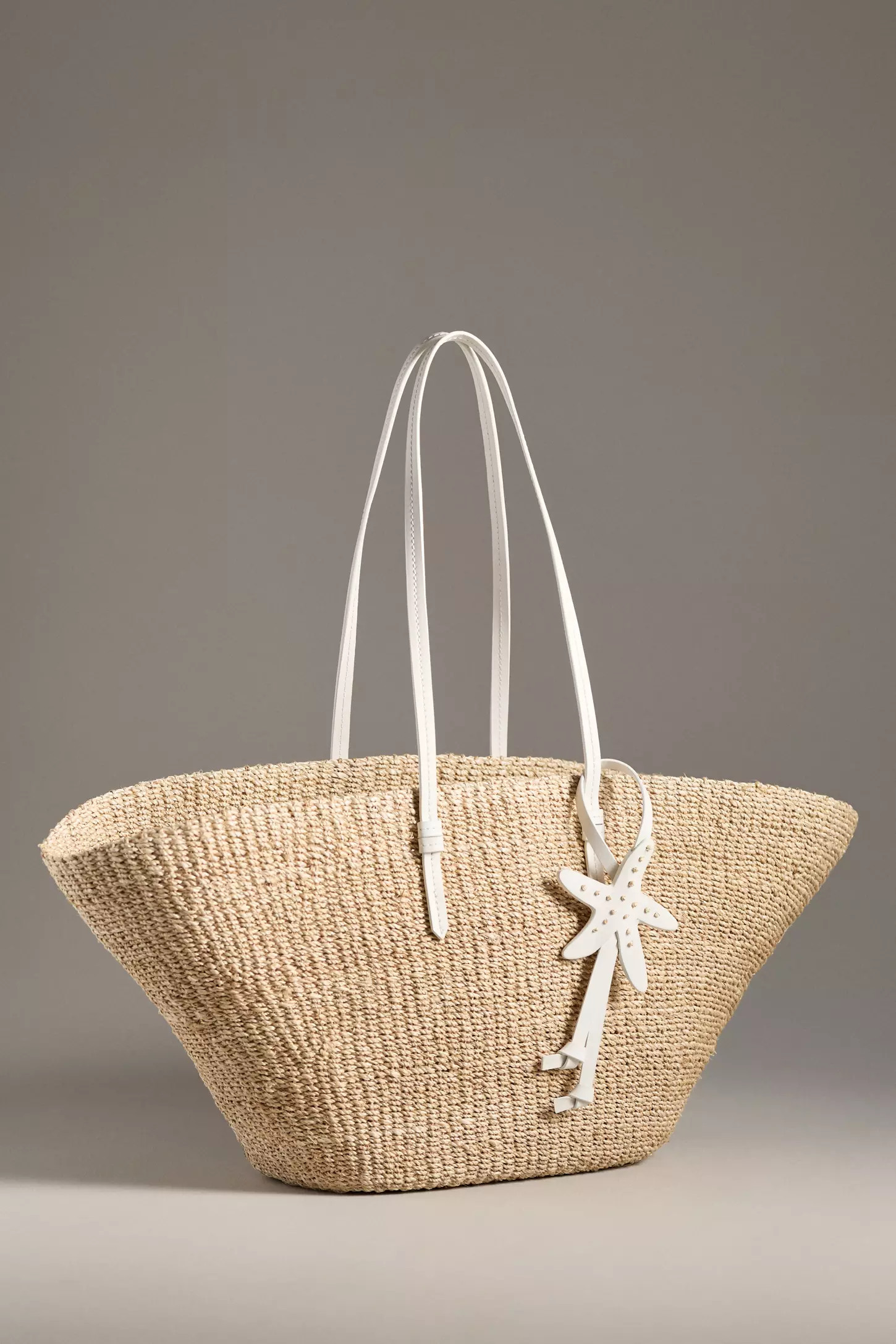 POOLSIDE The East West Raffia Charm Tote | Anthropologie (US)