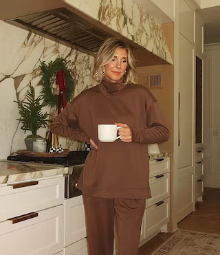 x Cella Jane Blog Knit Mock Neck Long Sleeve Shirt | Dillard's