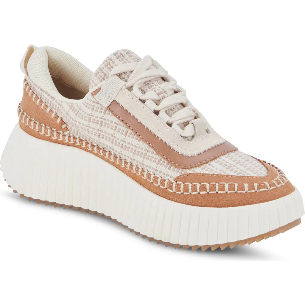 Dolce Vita Dolen Platform Sneaker in Brown Multi Woven at Nordstrom, Size 6.5 | Nordstrom