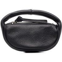 By Far Micro Cush Leather Clutch Bag Black | Stylemyle (US)