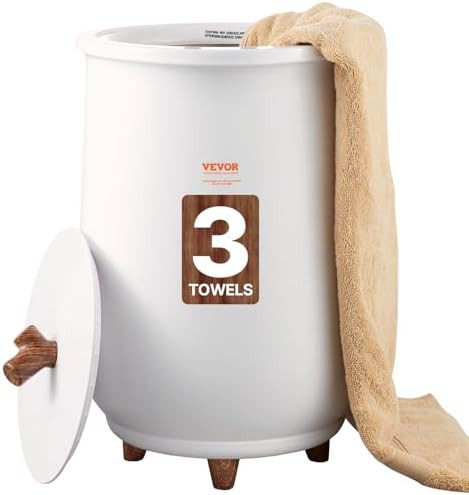 VEVOR Towel Warmers for Bathroom, Towel Warmer Bucket Auto Shut Off for Spa Fits up to 3 Oversize... | Amazon (US)