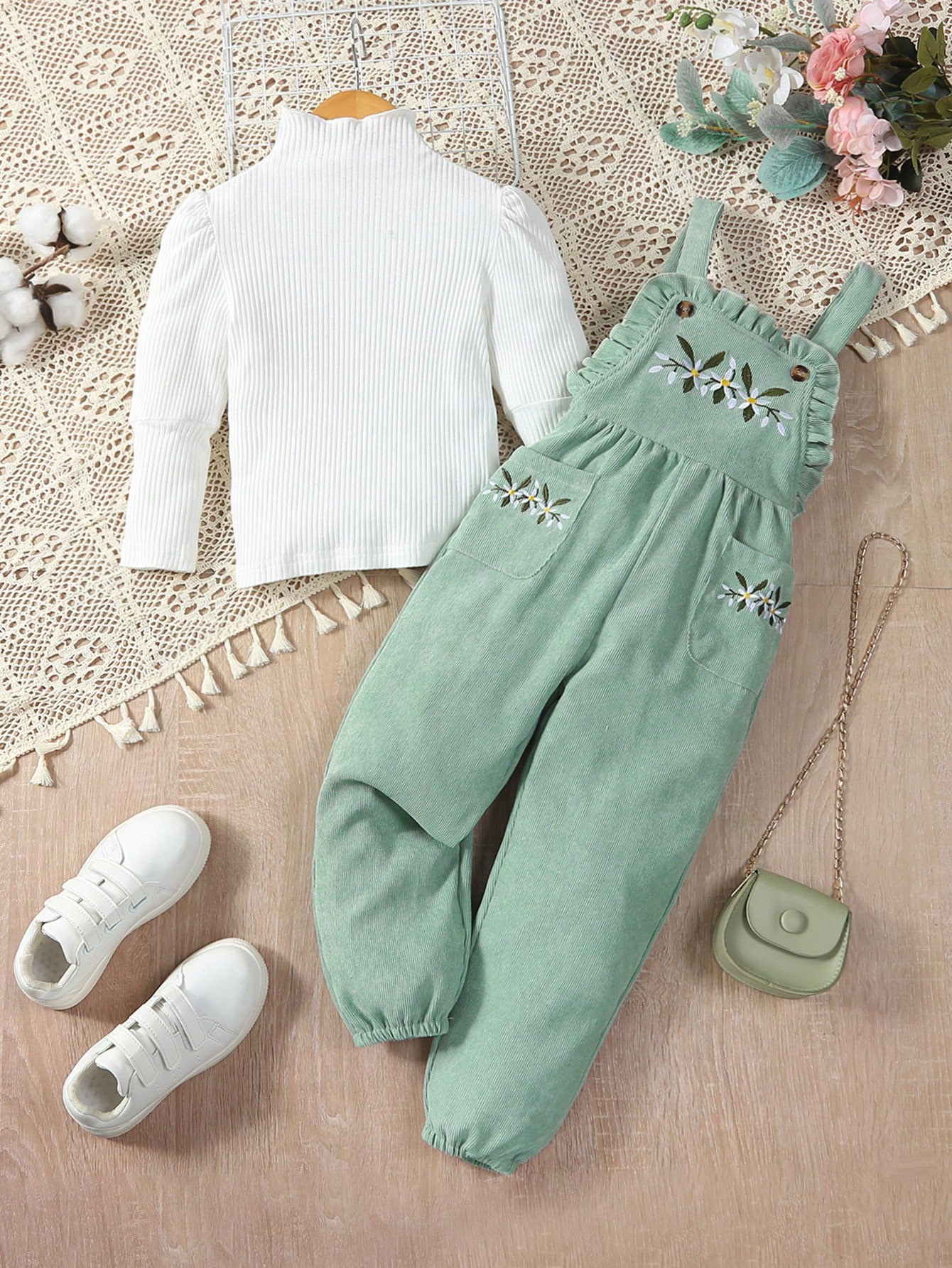 Girls Cardigan Knitted Sweater Jacket With Floral Buttons, Casual Everyday Wear, Matching With Re... | SHEIN