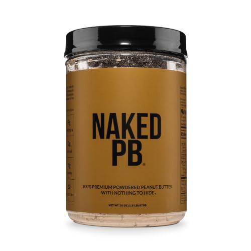 Naked 1.5 LB Powdered Peanut Butter from US Farms – Bulk, Only 1 Ingredient - Roasted Peanuts, Vegan, No Additives, Preservative Free, No Salt, No Sugar - 45 Servings - NAKED PB | Amazon (US)