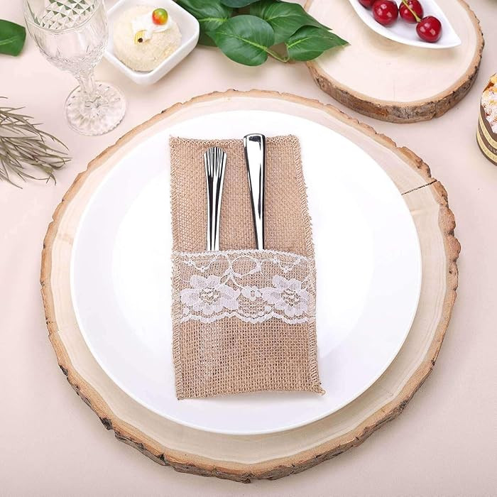 Efavormart Poplar Wood Slabs Rustic Round Slices 15" Dia - Natural Bases for Wedding Centerpieces | Amazon (US)