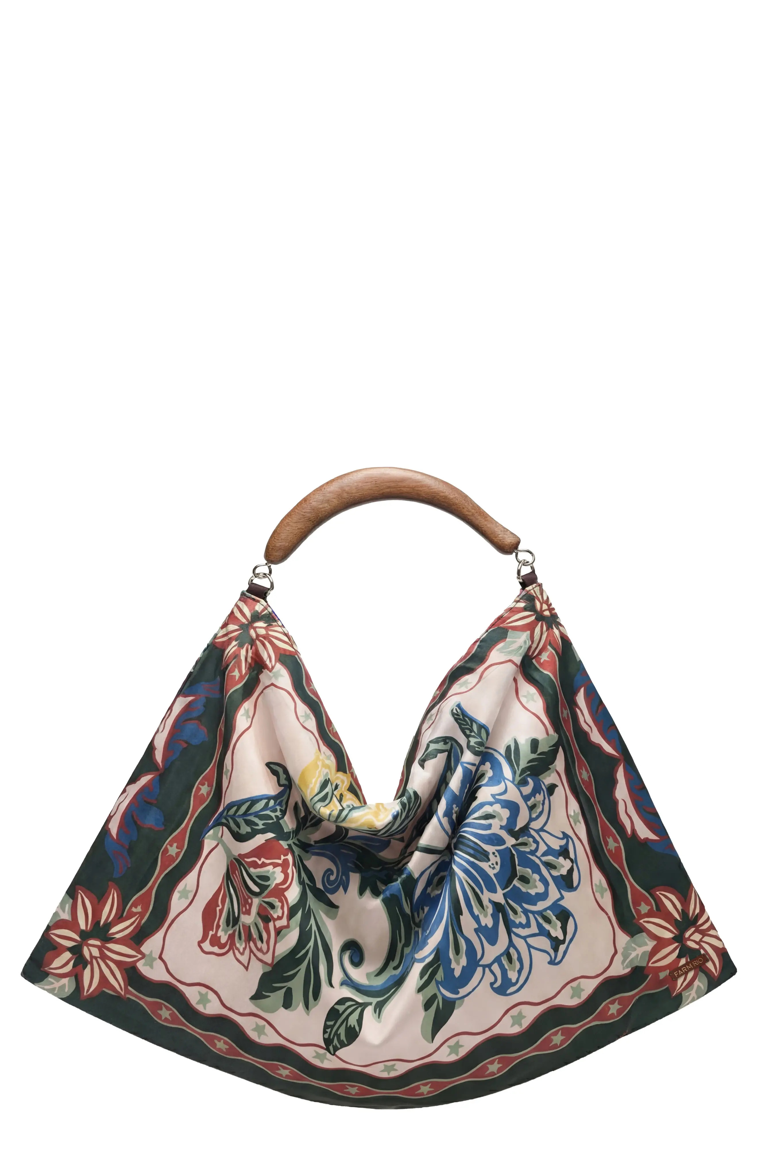 FARM Rio Large Velvet Hobo Bag in Lunar Boho Multicolo at Nordstrom | Nordstrom