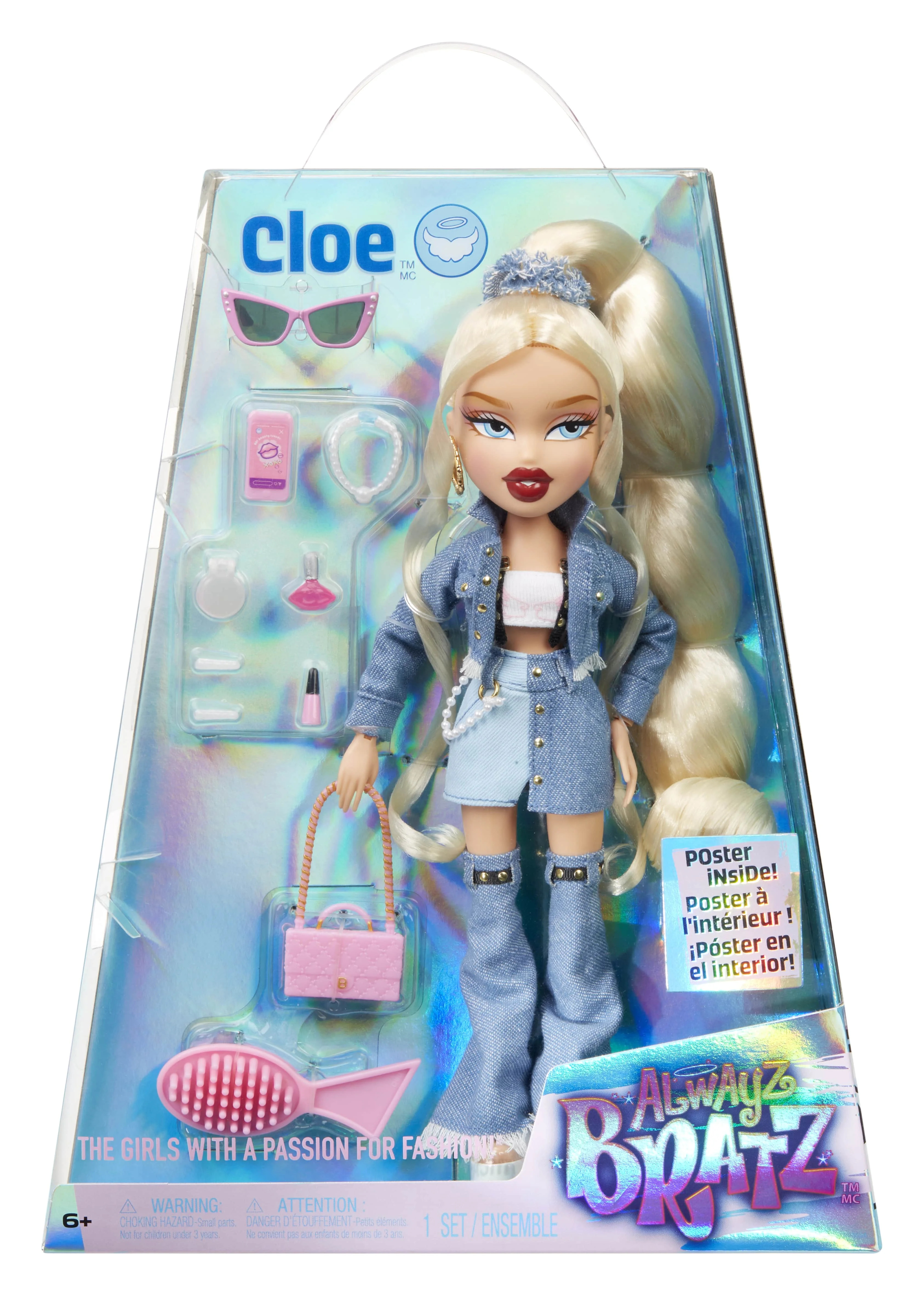 Alwayz Bratz Cloe Fashion Doll with 10 Accessories and Poster, Multicolor - Walmart.com | Walmart (US)