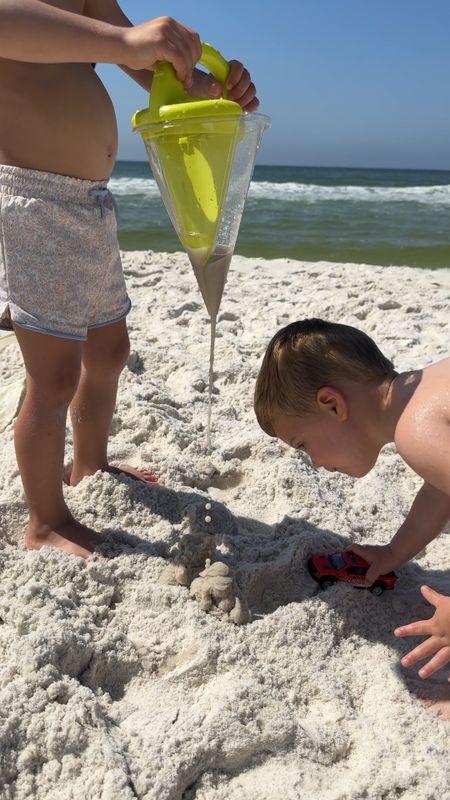 Beach essentials for kids- including this fun sand toy! Can build cool sand castles with it + the boys had so much fun with it! 

#LTKfamily #LTKkids #LTKfindsunder50