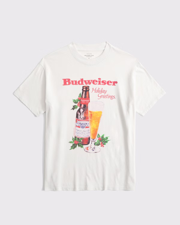 Oversized Budweiser Graphic Tee | Abercrombie & Fitch (US)
