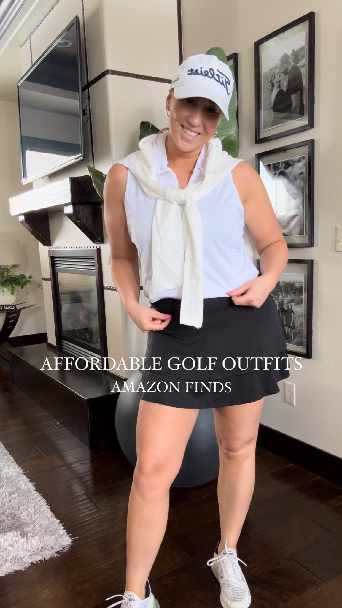 Affordable women’s golf outfits from Amazon 💚⛳️

Golf polo: XL - Pink + white
(needed to size down to a large)

Golf skort: L - Black + pink 
Joggers: L - Black + gray
Pullover: L - white 

#LTKSeasonal #LTKfindsunder50 #LTKfitness