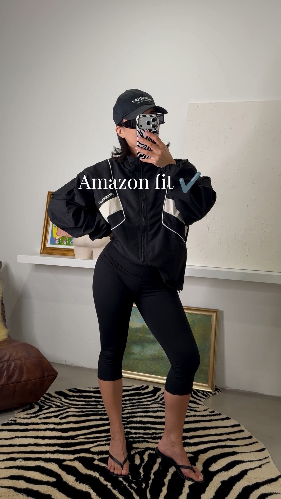 Little on trend outfit inspo for you guys! Wearing a S in the jacket and the capris. I’m obsessed with the the capris! They have a foldover waist, not shear. They actually come as part of a set. The windbreaker jacket doesn’t have functioning drawstrings for the waist like I originally thought so that’s a bummer. The drawstrings you see are just for looks. 

#LTKPetite #LTKootd #LTKgrwm