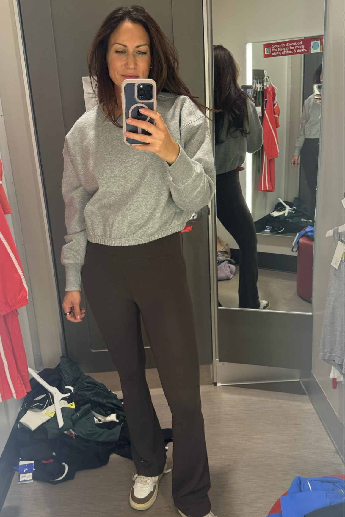 Love the style of this sweatshirt. This look is perfect to take you from the studio to the street.
Size down in the leggings. Stay TTS in the sweats. 

#LTKStyleTip #LTKActive #LTKFitness