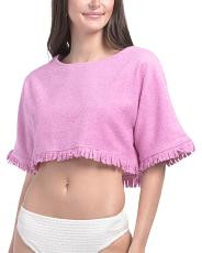 Fringe Terry Cover-up Top | TJ Maxx
