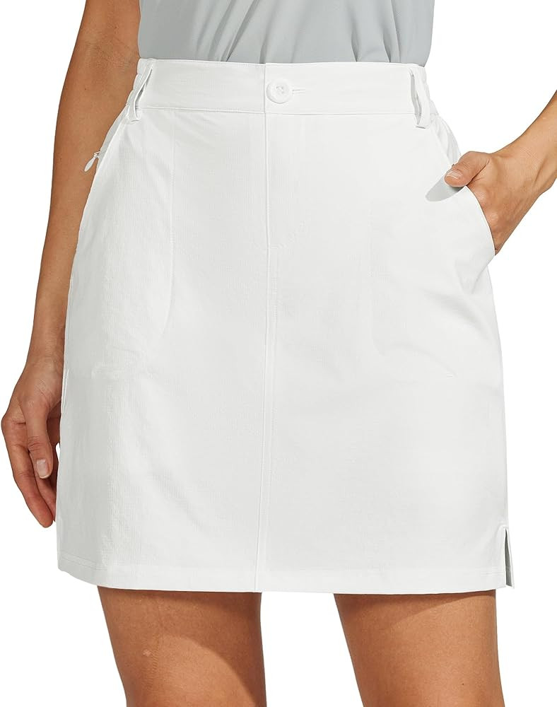 Willit Women's Skorts Golf Casual Skort Skirts UPF 50+ Quick Dry Zip Pockets Outdoor Hiking | Amazon (US)