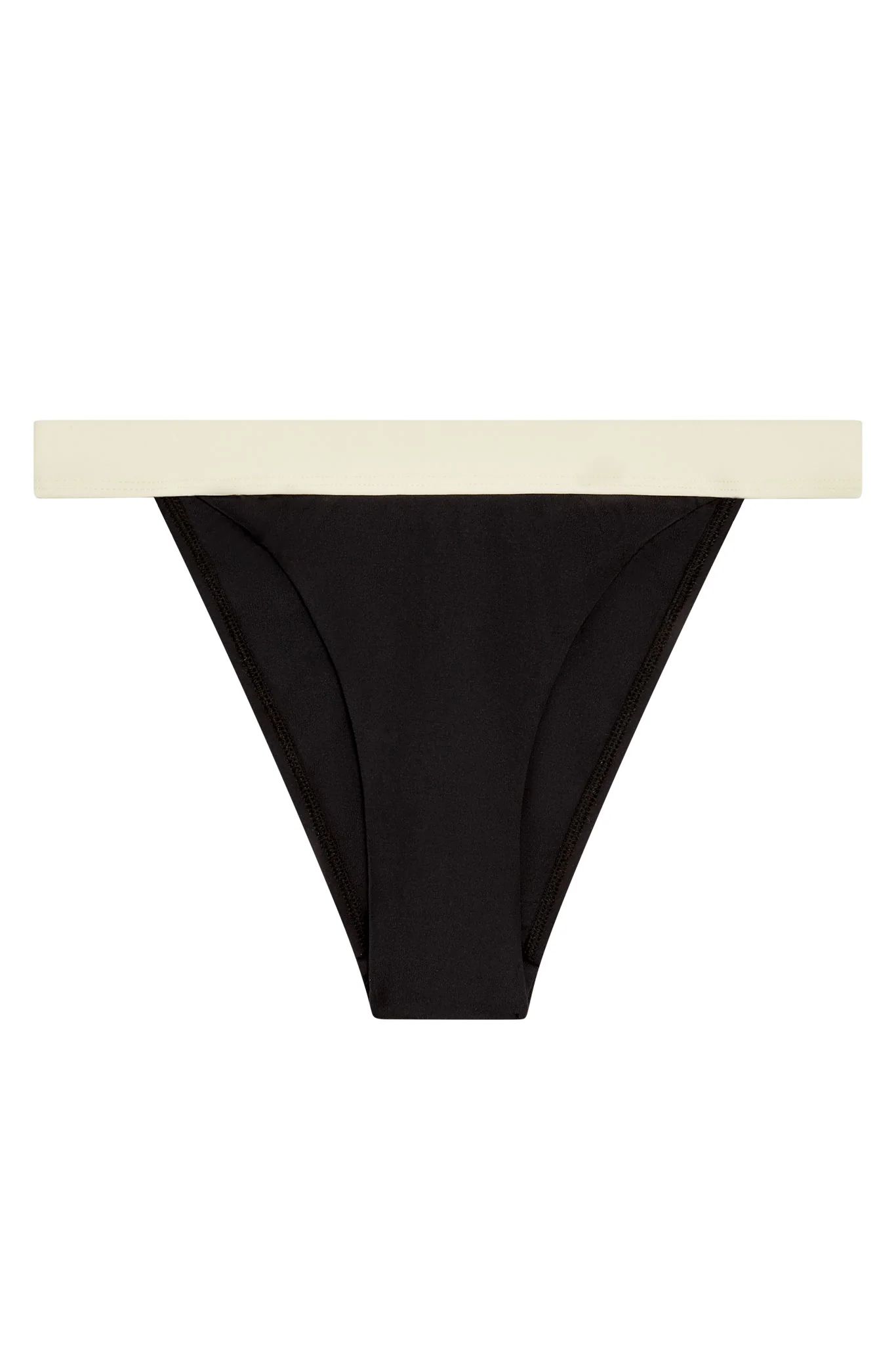 Santorini Bottom - Black/Ivory | Monday Swimwear