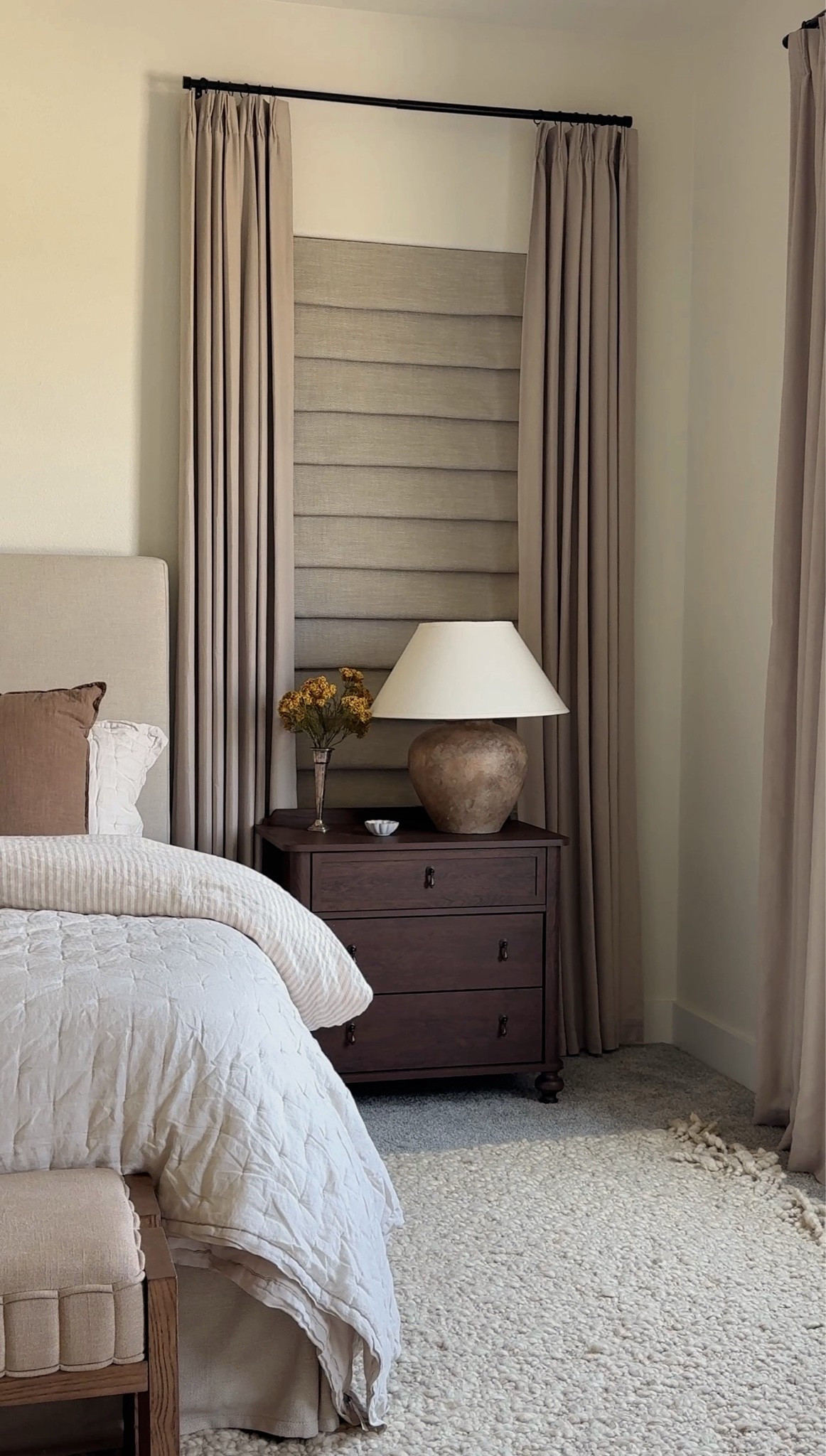 Loving how our bedroom is looking with the Walmart nightstands! Thinking about painting the walls too…. What do yall think? 

master bedroom inspo, fall master bedroom, walmart home finds

#LTKHome #LTKSeasonal