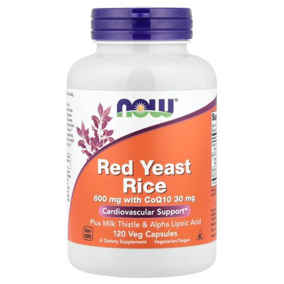 NOW Foods Red Yeast Rice with CoQ10, 120 Veg Capsules | Target