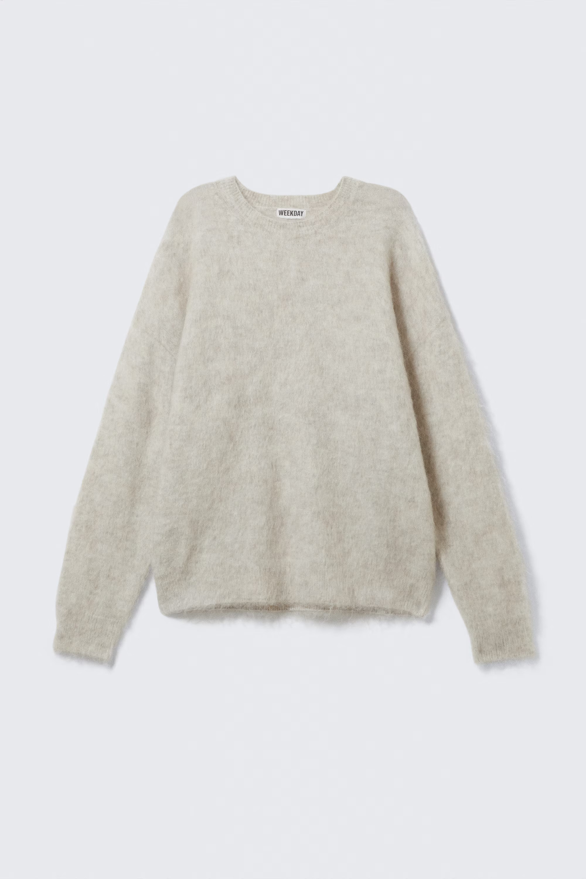 Oversized Knitted Mohair Blend Sweater | Weekday