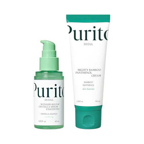 PURITO Centella Unscented Serum & PURITO Mighty Bamboo Panthenol Cream Glass Skin Duo Set | Amazon (US)