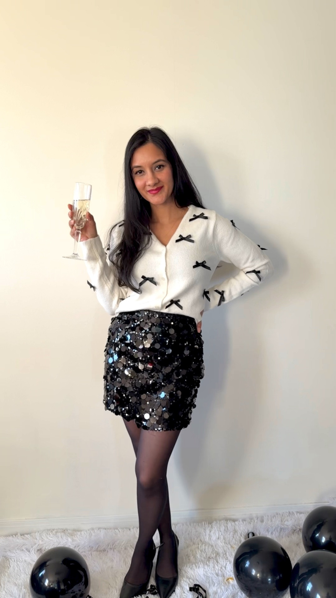 Wearing XS in sweater S in skirt

party outfit 

#LTKstyletip #LTKSeasonal #LTKfindsunder50