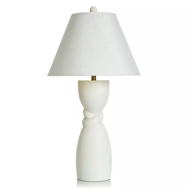 New! Cream Twisted Base Table Lamp | Kirkland's Home
