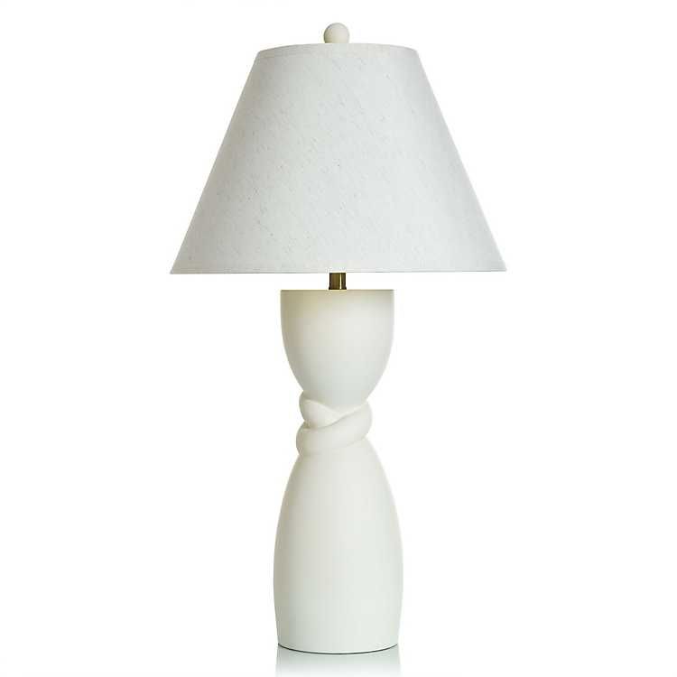 New! Cream Twisted Base Table Lamp | Kirkland's Home