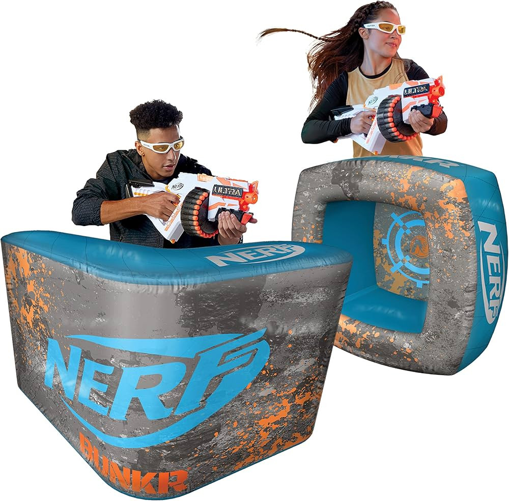 NERF BUNKR BattleZone Switch Gaming Chair and Footrest Set - Bunker Inflatable Cover and Target | Amazon (US)