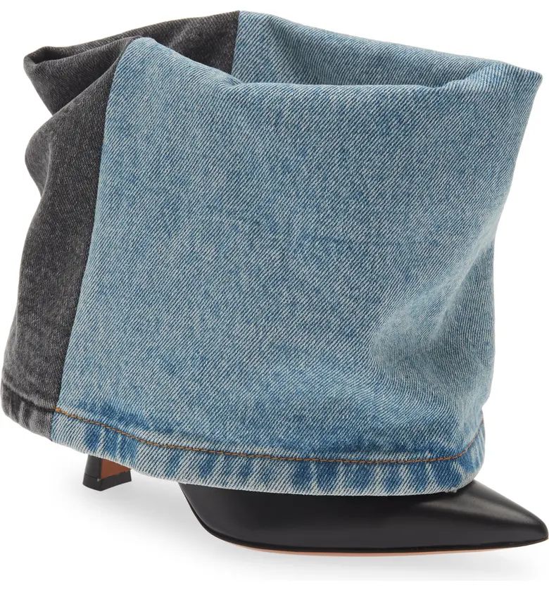 Loewe Denim Cuff Pointed Toe Bootie | Nordstrom | Nordstrom