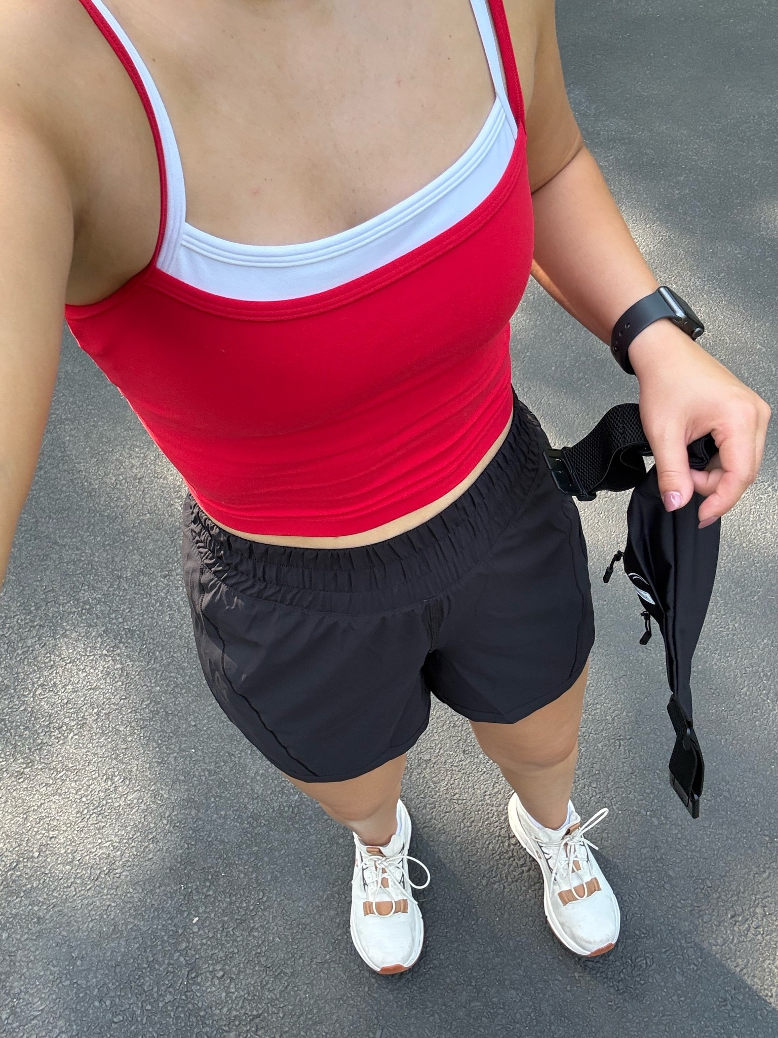 Oot morning - size small top, 4 shorts, sneakers are true to size. For reference I am: 5ft, 118lbs

Activewear
Athletic shorts
Running shoes
Workout outfit
Gym outfit
Summer outfit
Petite outfit

#LTKPetite #LTKActive #LTKxAbercrombie