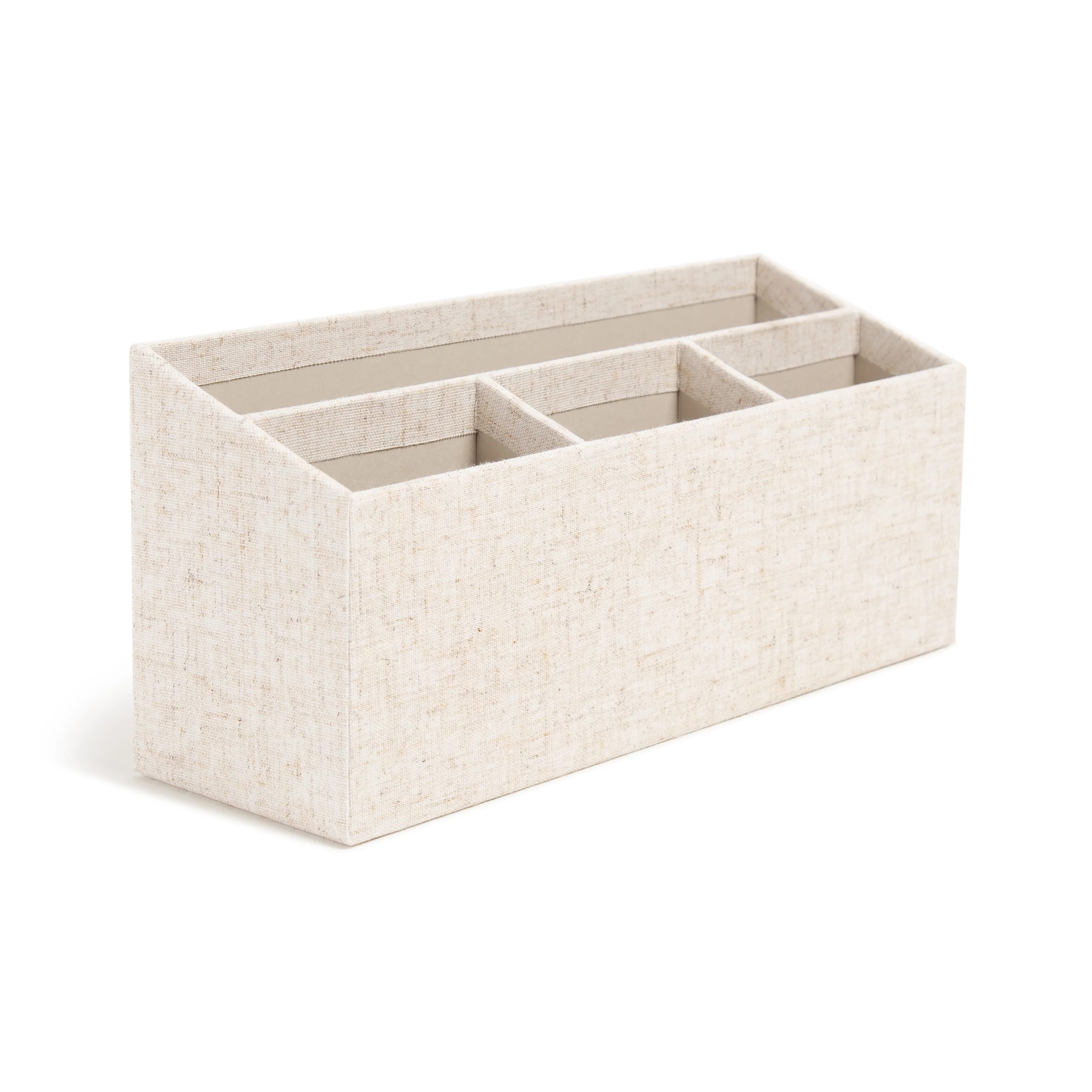 U Brands Two-Tier Desk Organizer Bin, Beige, Linen-Wrapped Material, Ages 9+, 5093U - Walmart.com | Walmart (US)