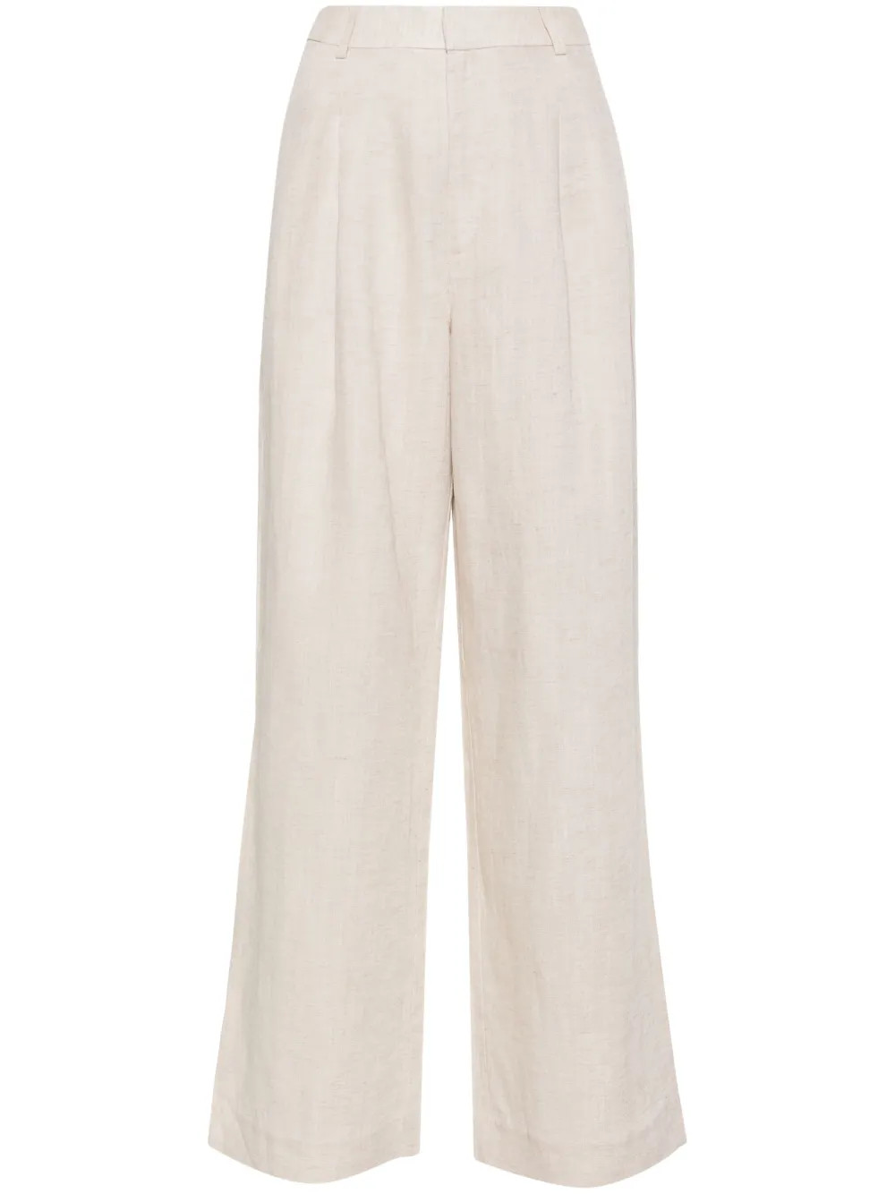 Gestuz Weite Lizagz High-Waist-Hose | Nude | FARFETCH DE | Farfetch Global