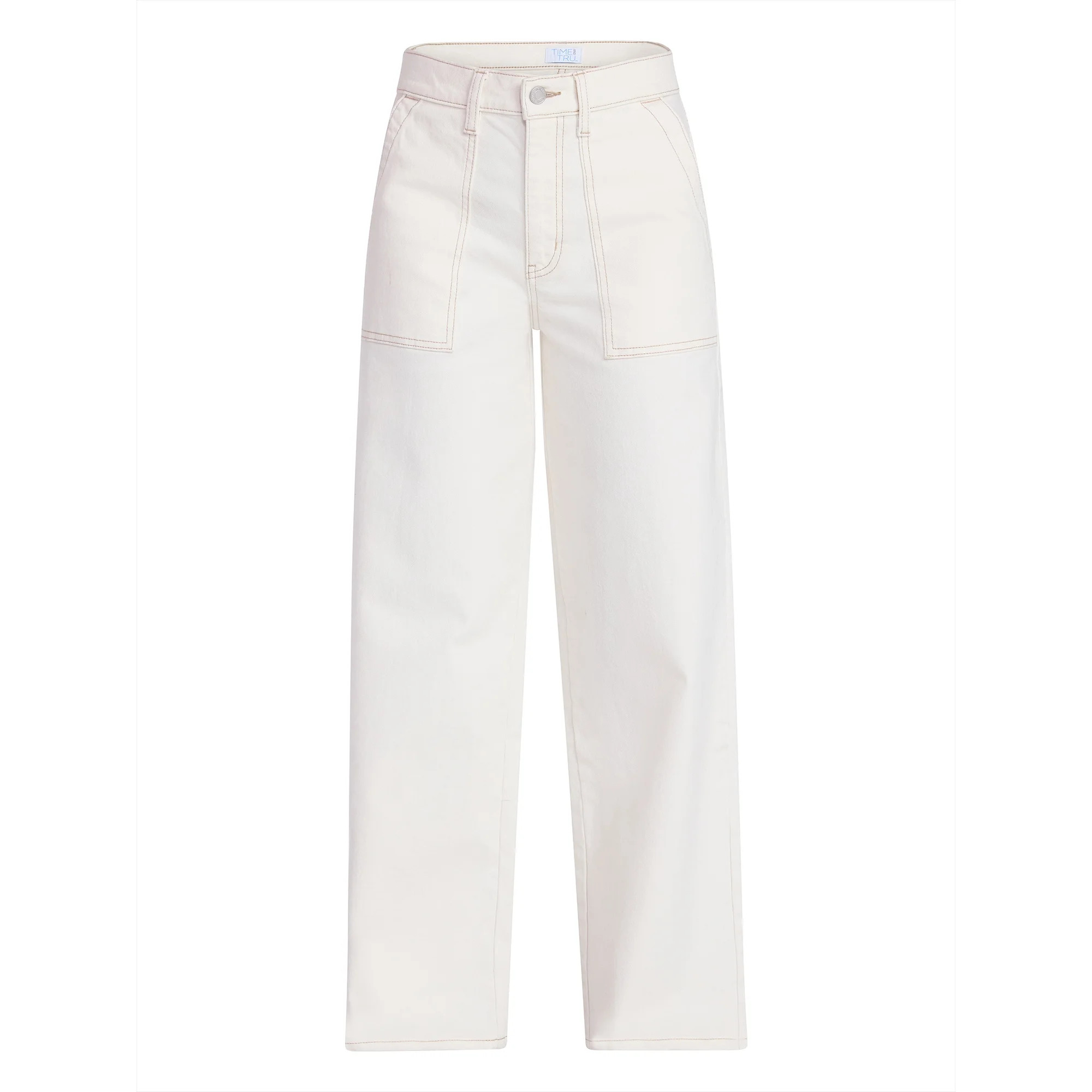 Time and Tru Women's Wide Leg Utility Trousers, 31" Inseam, Sizes 0-20 | Walmart (US)