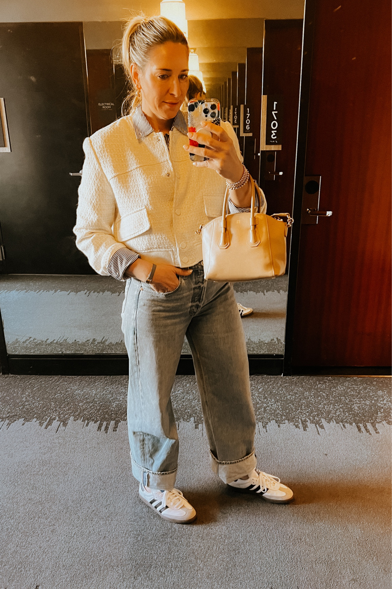 Casual Outfit for travel 

Citizens baggy jeans

Stripe shirt

Bomber jacket

Adidas Sambas 

#sandiego #travel #layer #casualoutfit  



#LTKover40 #LTKstyletip #LTKtravel