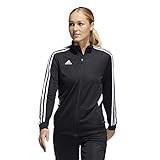 adidas Women's Tiro Track Jacket, Black/White, XX-Large | Amazon (US)