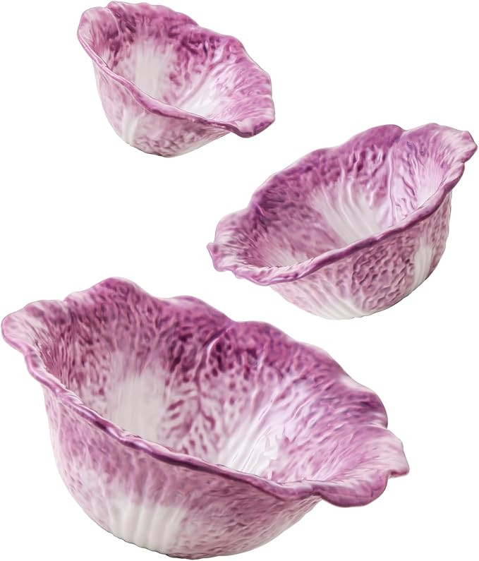 KXZ Ceramic Mixing Bowls Set, Nesting Bowls Set of 3 For Kitchen - 60oz, 16oz, 5oz Prep Serving B... | Amazon (US)