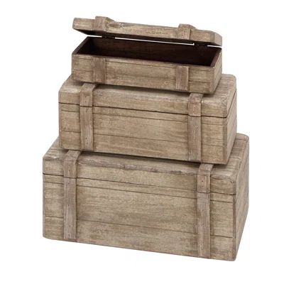 3 Piece Wood Box Set | Wayfair North America