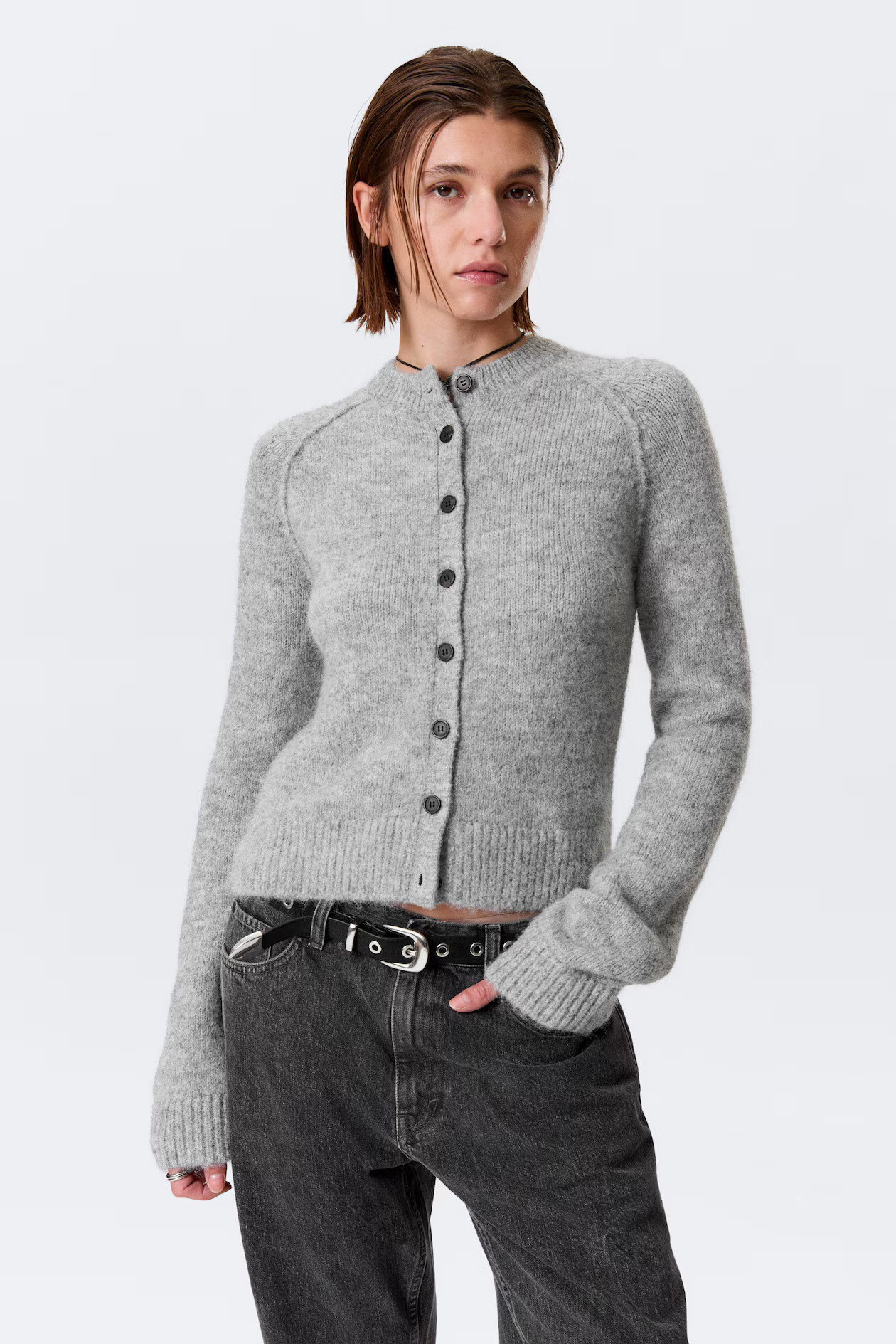 Weicher Slim-Fit-Cardigan aus Wollmischung | H&M (DE, AT, CH, NL, FI)