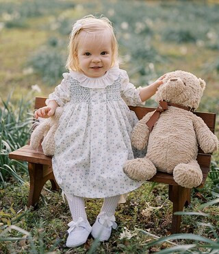 Edgehill Collection x Kristin Ellen Hockman Baby Girls 3-24 Months Edie Ruffle Collar Long Sleeve... | Dillard's