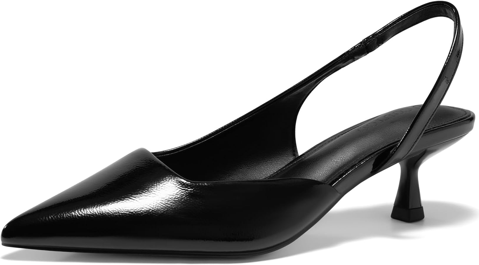 Coutgo Womens Slingback Low Kitten Heels Closed Pointed Toe Pumps D’Orsay Sexy Office Dress Sho... | Amazon (US)