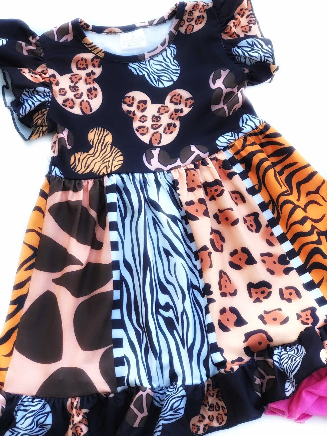 Animal Kingdom Dress Animal Print Toddler Disney Dress Girls Disney Dresses Zoo Disney World Outf... | Etsy (US)