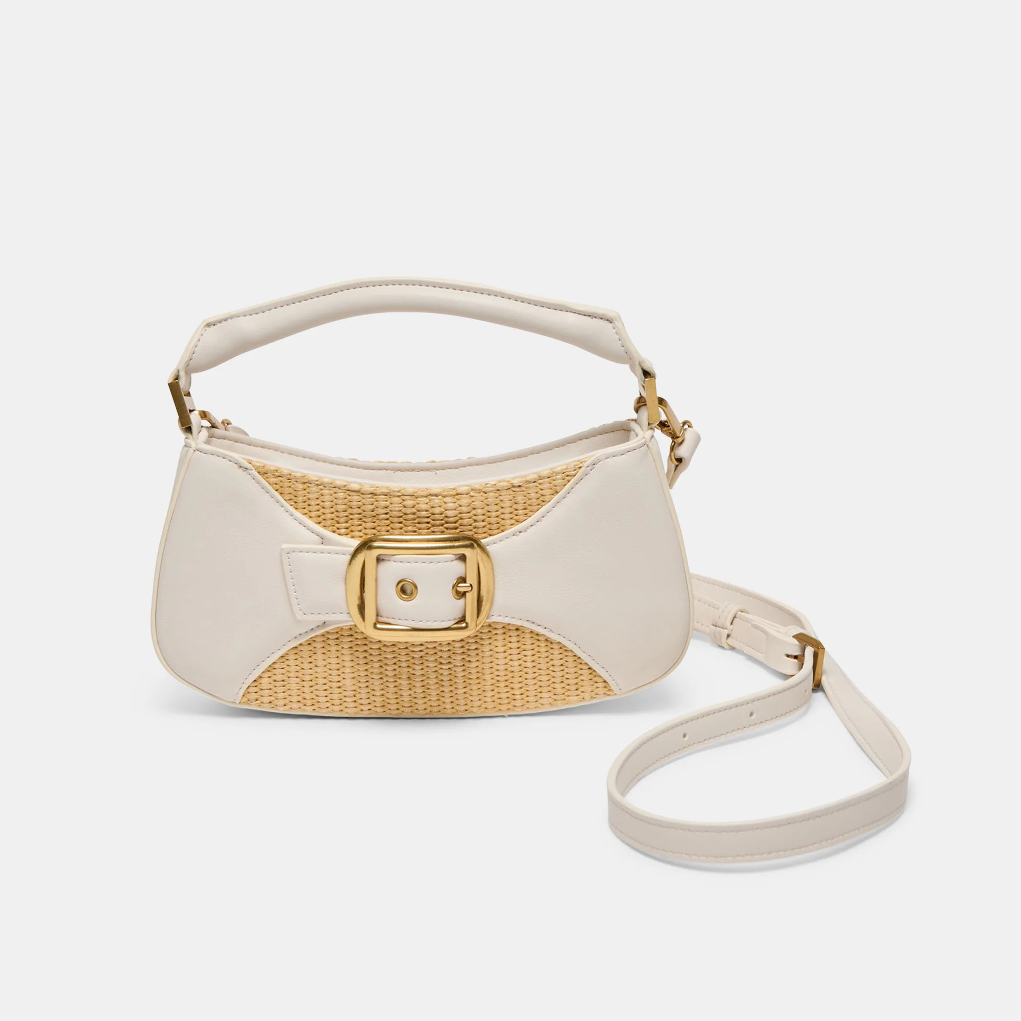 Nuala Raffia White Stella Handbag | Dolce Vita | DolceVita.com