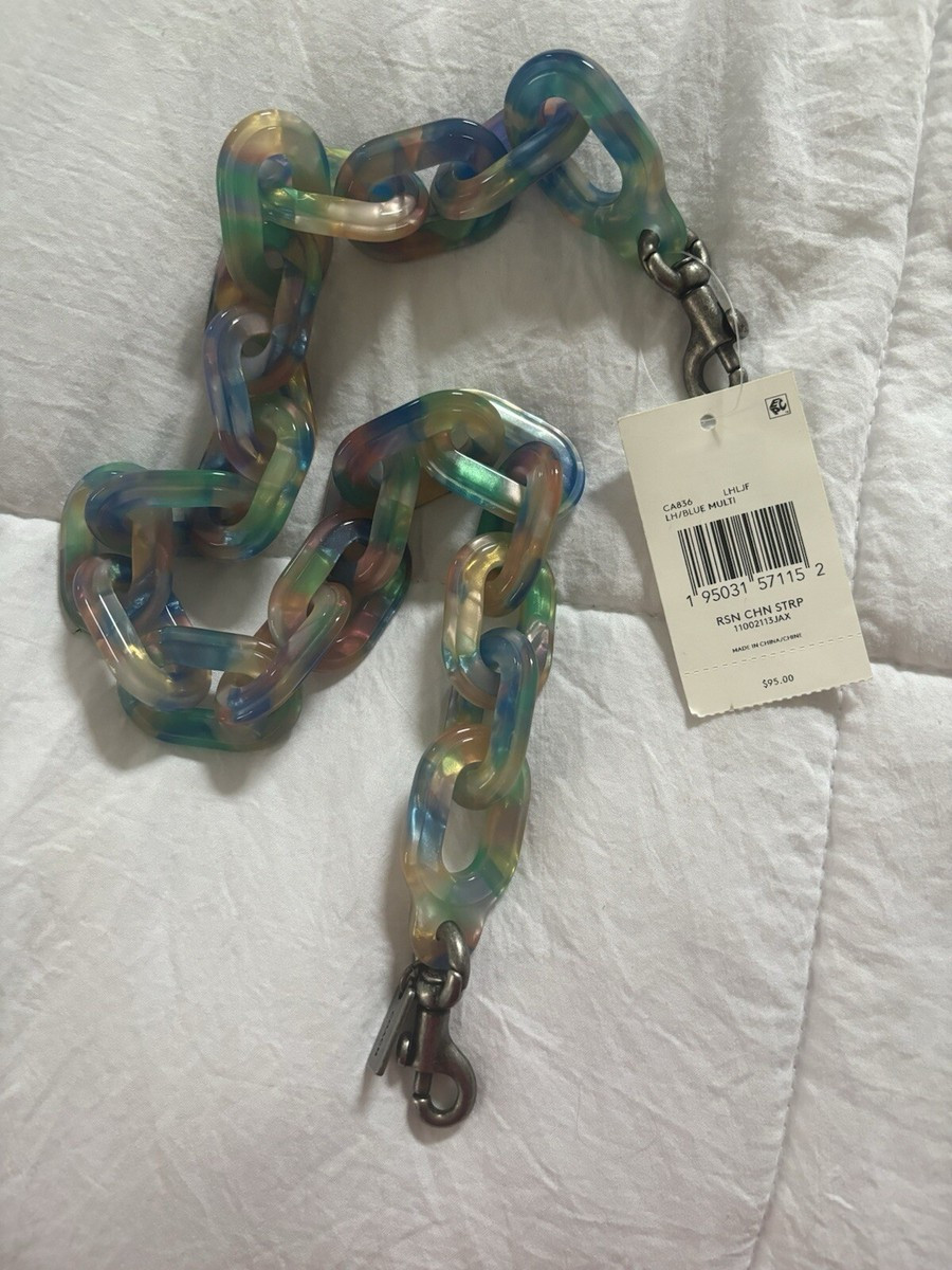 Rare Coach Recycled Resin Strap Multi Blue Nwt | eBay US