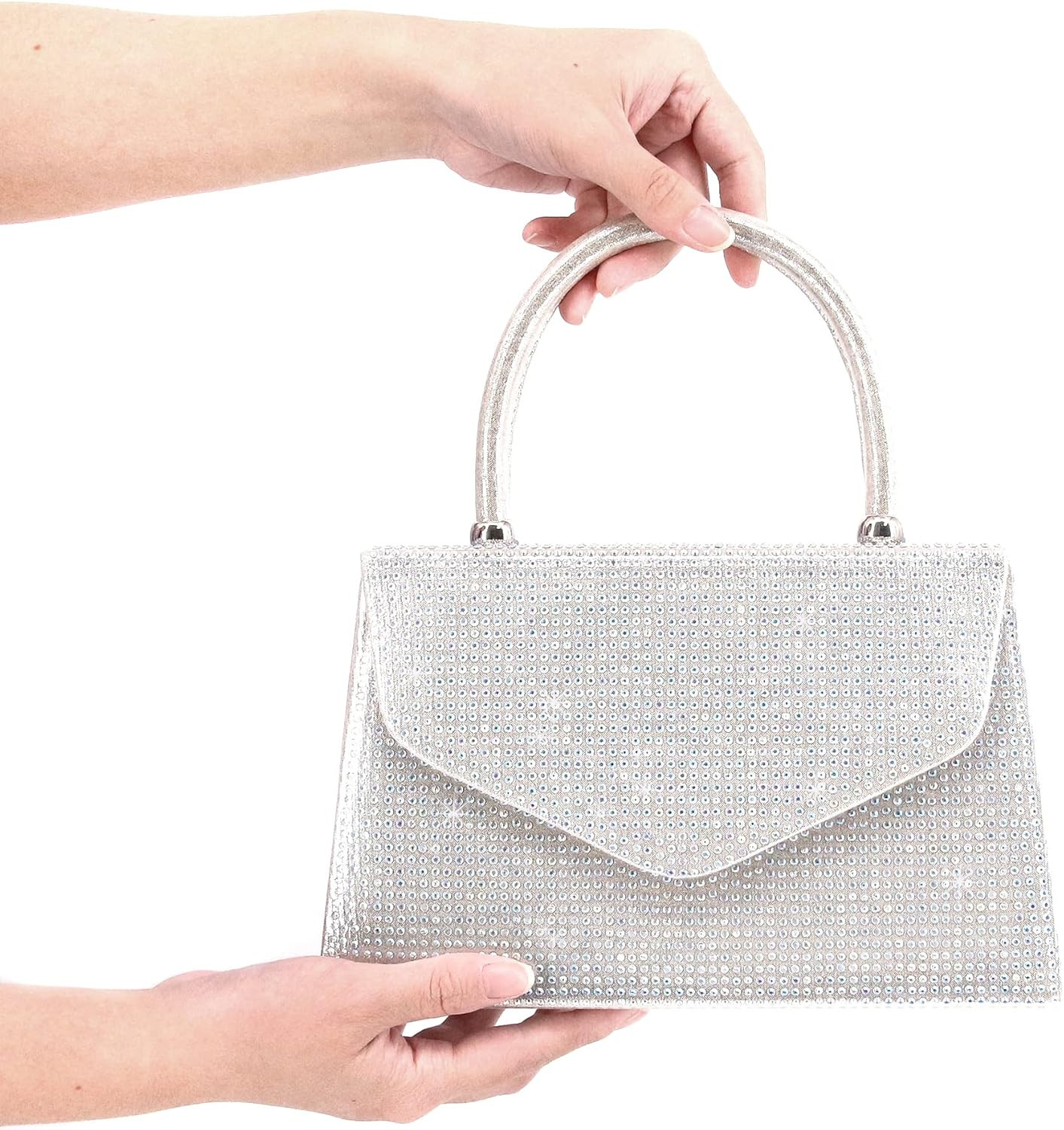 Women's Luxury Rhinestone Decor Evening Bag Party Clutches Wedding Purses Cocktail Prom Handbags | Amazon (US)