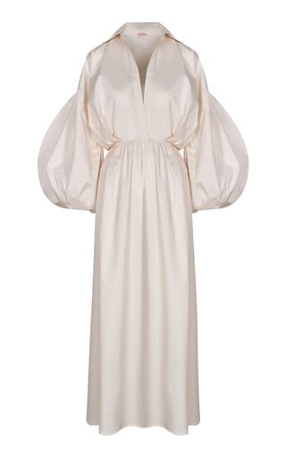 Sierra Blanca Puff Sleeve Stretch-Cotton Maxi Dress | Moda Operandi (Global)