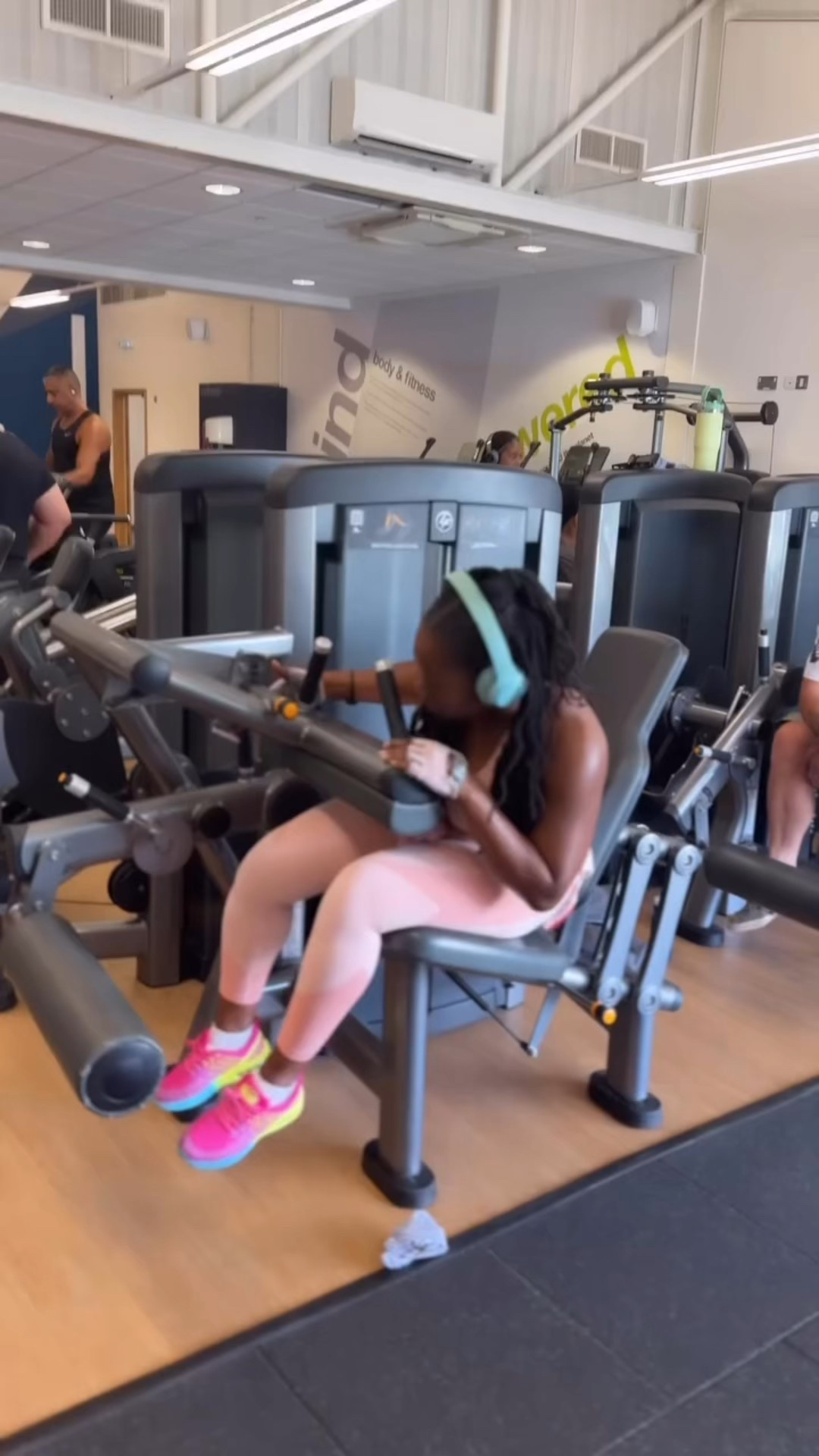 Working out gets easier the more it becomes your habit. Do one thing everyday that helps your fitness goal.

The three-piece outfit stretches and breathes nicely even in warm weather.

Even though these gym shoes are less expensive, they look good and really works for simple workouts.

These headphones were a gift from my daughter, and I love the sound. Everyone knows you can really enjoy your workout without your headphones!

#LTKSummerEdit #LTKActive #LTKOver40