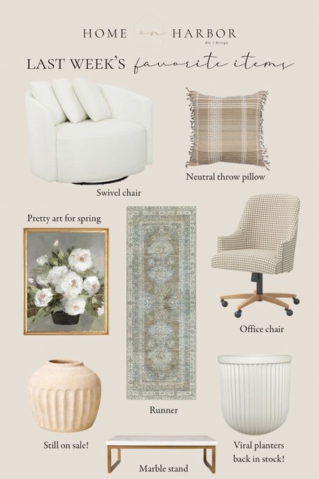 Last week’s best-sellers! Walmart home finds, Target decor, neutral accents, floral art, new runner for spring and viral favorites. Everything is in stock! 



#LTKstyletip #LTKhome #LTKSeasonal