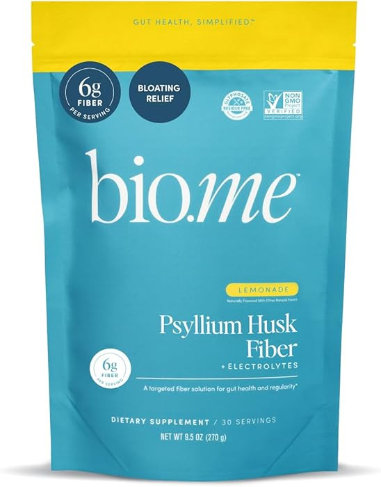 Psyllium Husk Fiber Powder (6g Per Serving) for Digestive Health & Bloating Relief, Sugar Free Le... | Amazon (US)