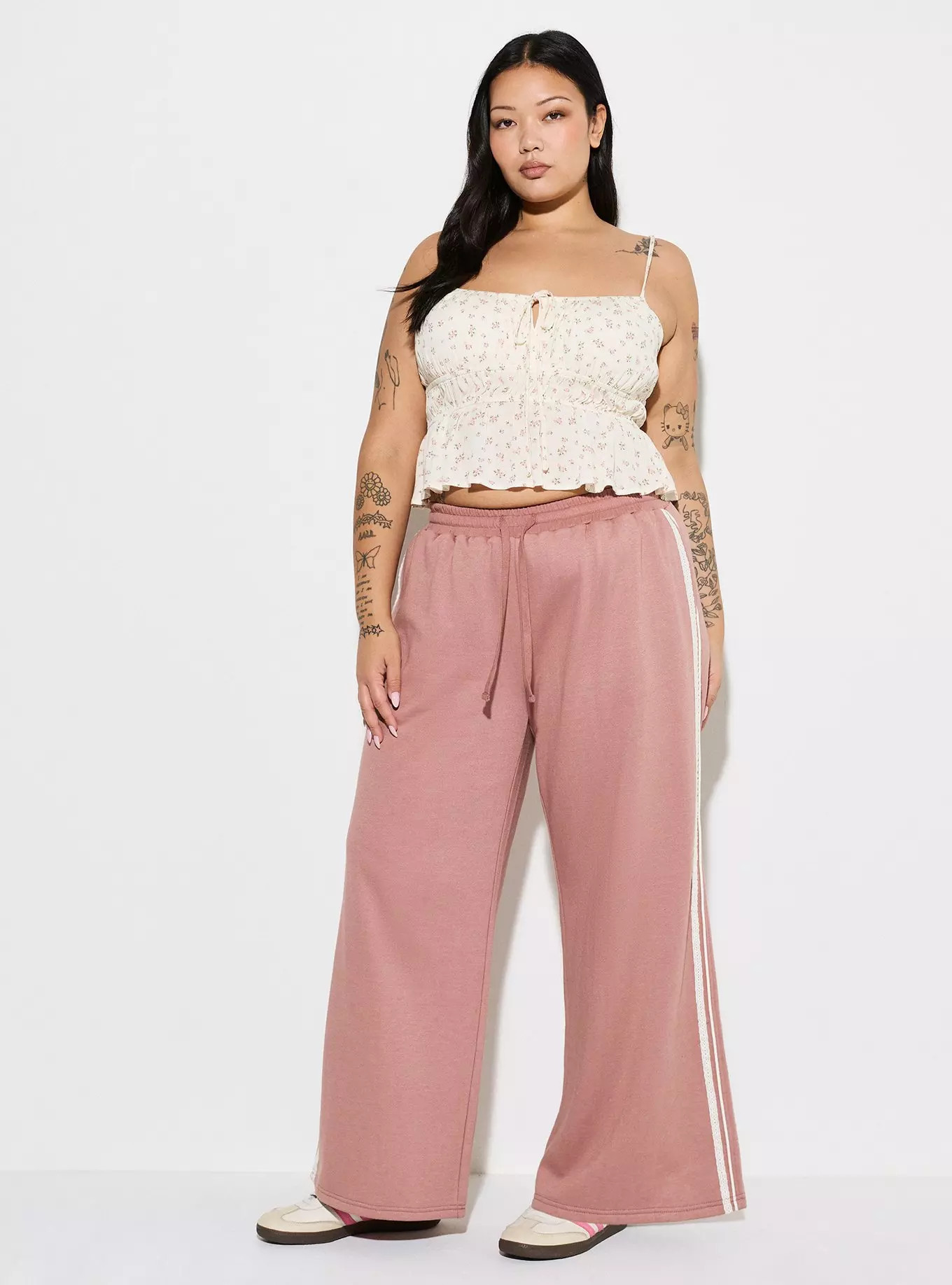LoveSick Drawstring Lace Trim Pant | Torrid (US & Canada)