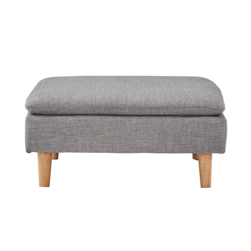 Dubbo 33.8" Wide Square Standard Ottoman | Wayfair Professional