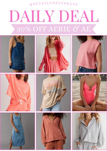 30% off when you shop at Aerie & American Eagle with code: LUVYA

#LTKstyletip #LTKsalealert #LTKfindsunder50